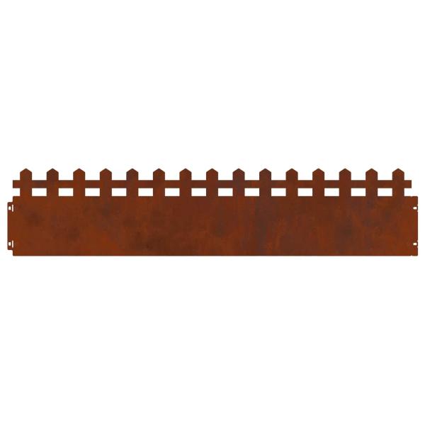 Rasenkanten 30 pcs Rostig 103 x 0,05 x 22 cm Wetterfeststahl