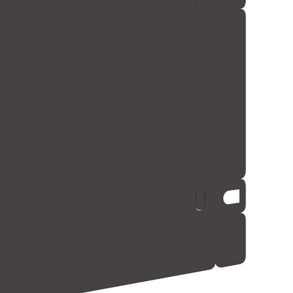 Rasenkanten 10 pcs Schwarz 103 x 0,05 x 22 cm Stahl