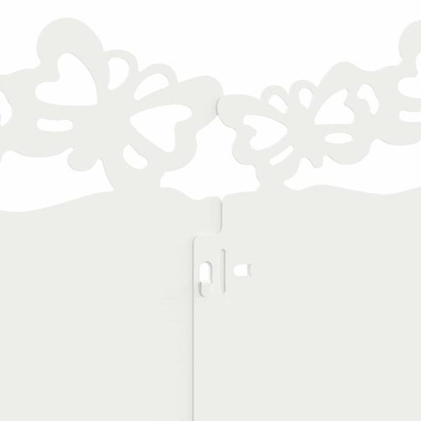 Rasenkanten 20 pcs Weiß 103 x 0,05 x 22 cm Stahl