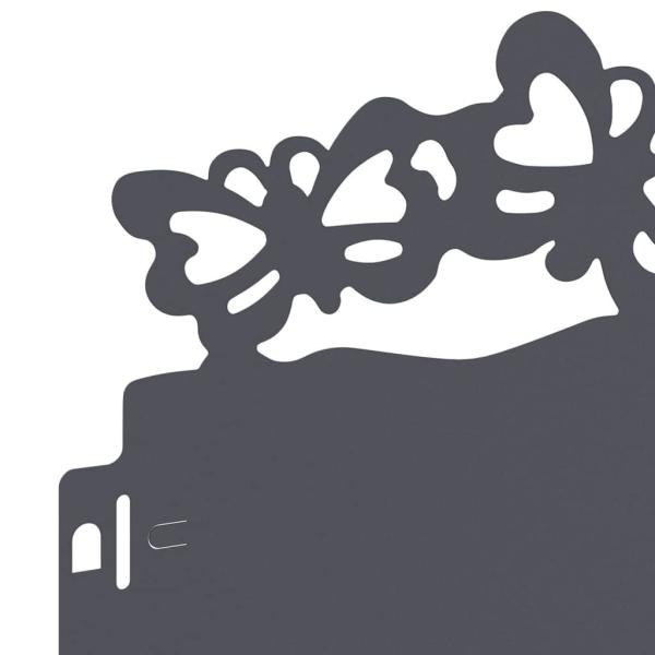 Rasenkanten 20 pcs Anthrazit 103 x 0,05 x 22 cm Stahl