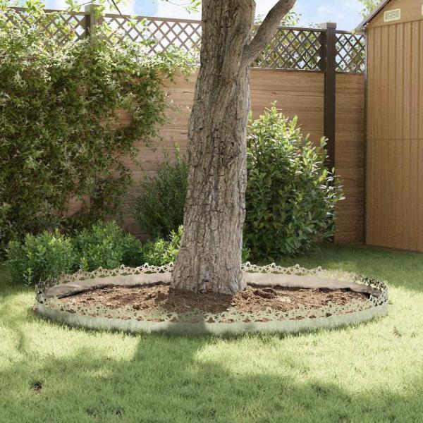 Rasenkanten 10 pcs Silber 103 x 0,05 x 22 cm Edelstahl