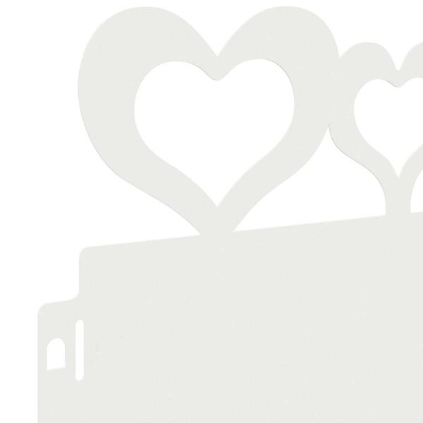 Rasenkanten 30 pcs Weiß 103 x 0,05 x 22 cm Stahl