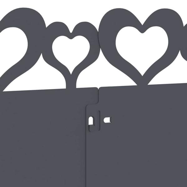 Rasenkanten 20 pcs Anthrazit 103 x 0,05 x 22 cm Stahl