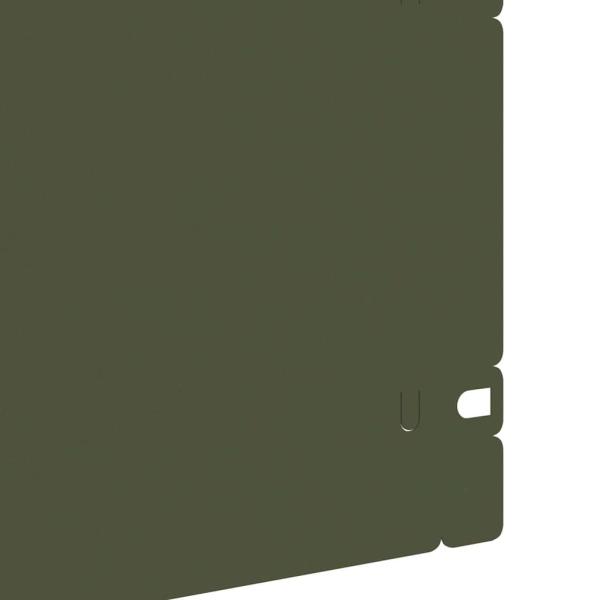 Rasenkanten 20 pcs Olive Grün 103 x 0,05 x 22 cm Stahl