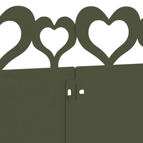 Rasenkanten 30 pcs Olive Grün 103 x 0,05 x 22 cm Stahl