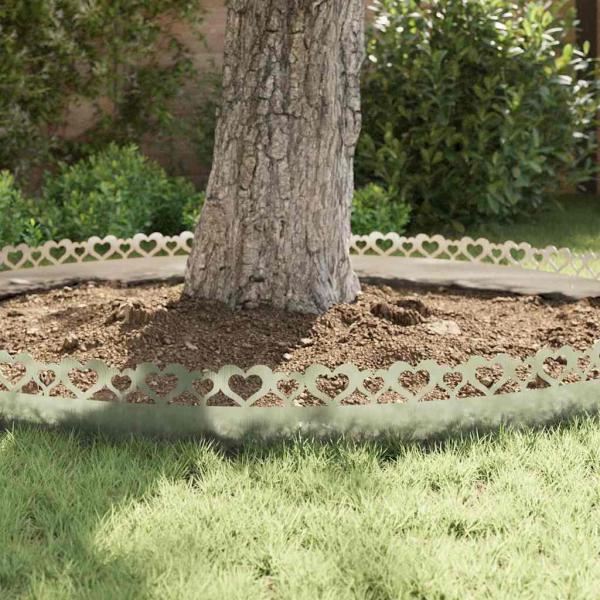 Rasenkanten 10 pcs Silber 103 x 0,05 x 22 cm Edelstahl