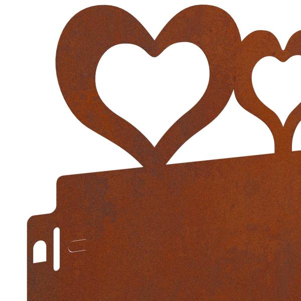 Rasenkanten 30 pcs Rostig 103 x 0,05 x 22 cm Wetterfeststahl