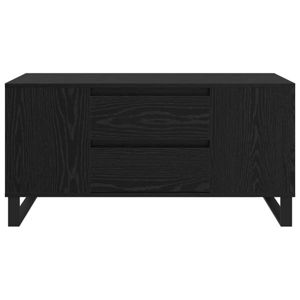 Couchtisch Schwarz Eichen-Optik 102 x 44,5 x 50 cm