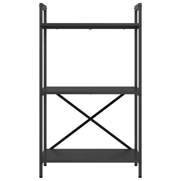 Bücherregal Schwarz Eichen-Optik 56 x 34 x 96 cm Holzwerkstoff