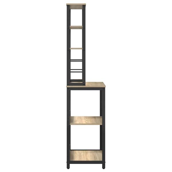 Küchenregal Sonoma-Eiche 60 x 40 x 168 cm Holzwerkstoff