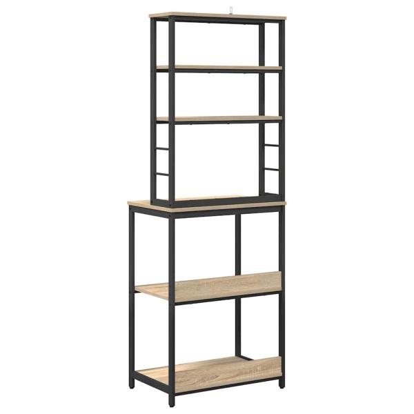 Küchenregal Sonoma-Eiche 60 x 40 x 168 cm Holzwerkstoff