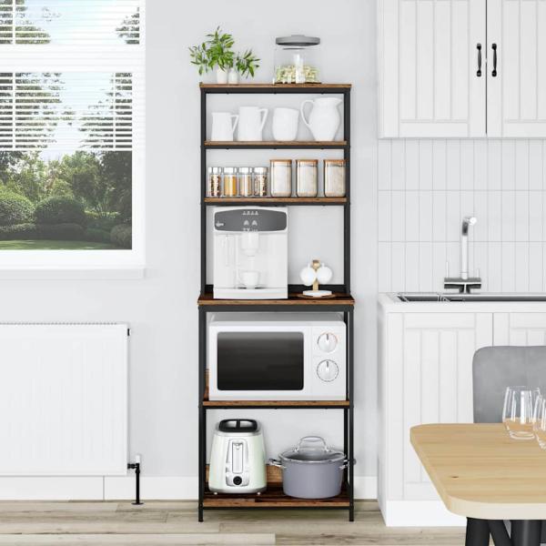 Küchenregal Altholz 60 x 40 x 168 cm Holzwerkstoff