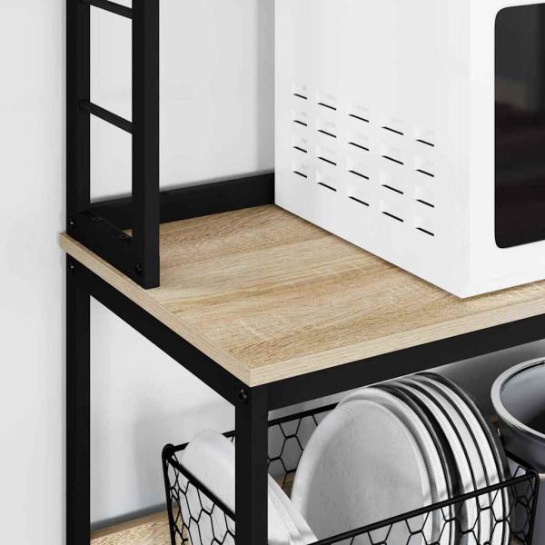 Küchenregal Sonoma-Eiche 80 x 40 x 168 cm Holzwerkstoff