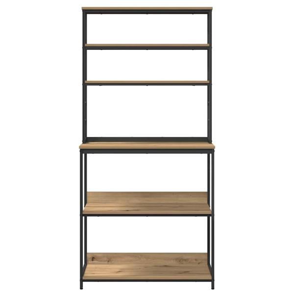 Küchenregal Artisan-Eiche 80 x 40 x 168 cm Holzwerkstoff