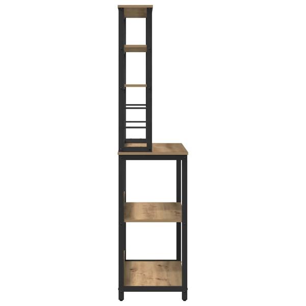 Küchenregal Artisan-Eiche 80 x 40 x 168 cm Holzwerkstoff