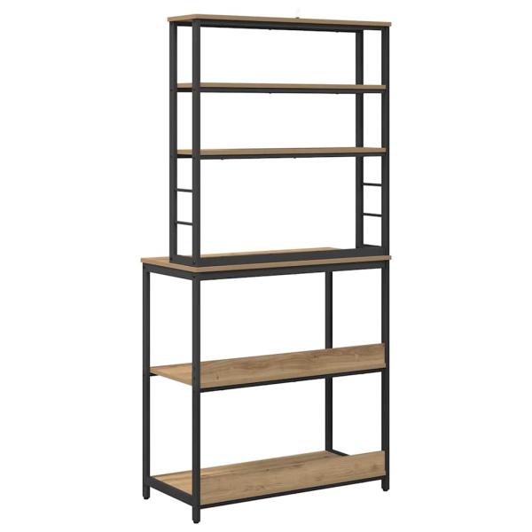 Küchenregal Artisan-Eiche 80 x 40 x 168 cm Holzwerkstoff