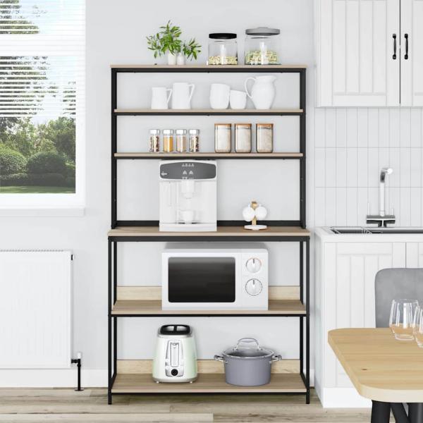 Küchenregal Sonoma-Eiche 100 x 40 x 168 cm Holzwerkstoff