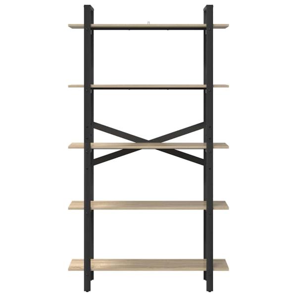 Bücherregal Sonoma-Eiche 100 x 33,5 x 178 cm Holzwerkstoff