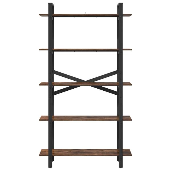 Bücherregal 5 Ebenen 100 x 33,5 x 178 cm Holzwerkstoff
