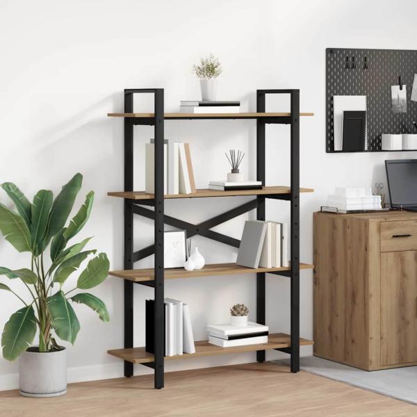 ARDEBO.de - Bücherregal Artisan-Eiche 100 x 33,5 x 140 cm Holzwerkstoff