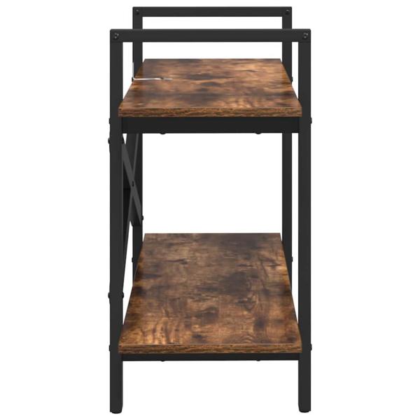 Bücherregal Geräucherte Eiche 100 x 33,5 x 64 cm Holzwerkstoff