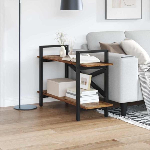 ARDEBO.de - Bücherregal Altholz 100 x 33,5 x 64 cm Holzwerkstoff