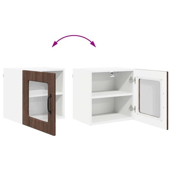 Küchenwandschrank 2 pcs Braun Eichen-Optik 40 x 31 x 40 cm