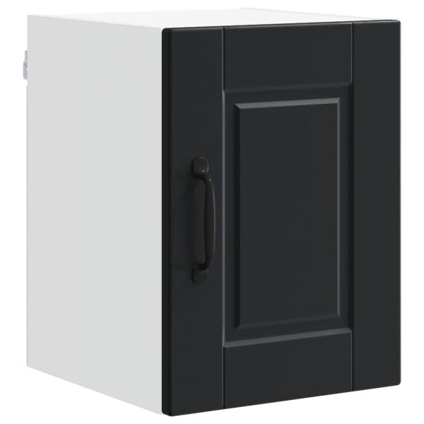 Wandschrank PORTO 2 stk. Schwarz Holzwerkstoff