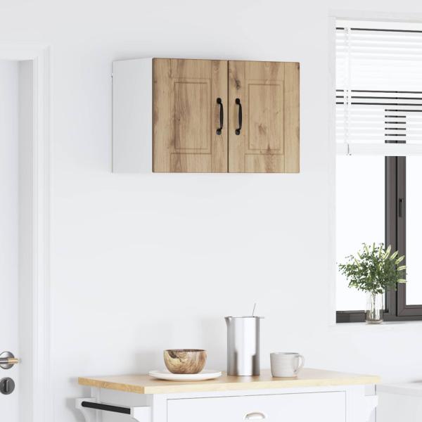 Küchenwandschrank mit Regal 2 pcs Artisan-Eiche 30 x 31 x 40 cm