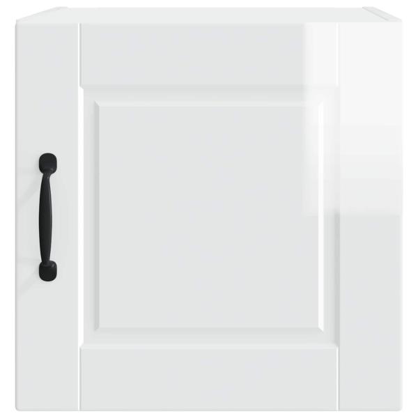 Küchenwandschrank mit Tür 2 pcs Hochglanz Weiß 40 x 31 x 40 cm