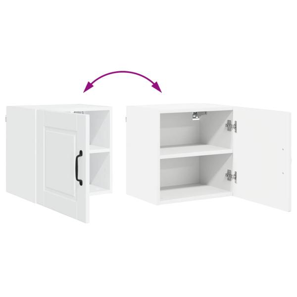 Küchenwandschrank mit Tür 2 pcs Hochglanz Weiß 40 x 31 x 40 cm