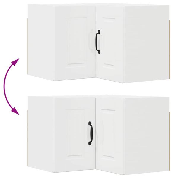 Küchenwandschrank Hochglanz Weiß 57 x 57 x 40 cm Holzwerkstoff