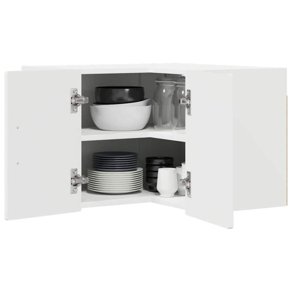 Küchenwandschrank Hochglanz Weiß 57 x 57 x 40 cm Holzwerkstoff