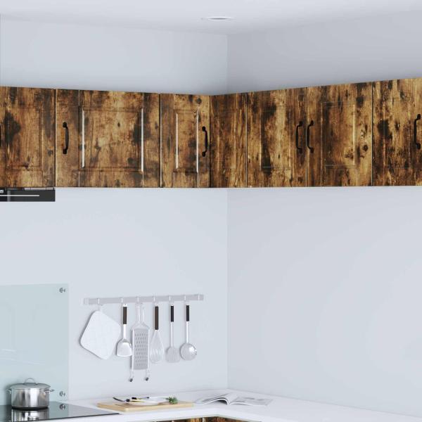 ARDEBO.de - Wand-Eckschrank PORTO Geräucherte Eiche 57 x 57 x 40 cm