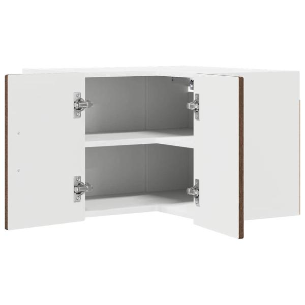 Küchenwandschrank mit Regal Braun Eichen-Optik 57 x 57 x 40 cm