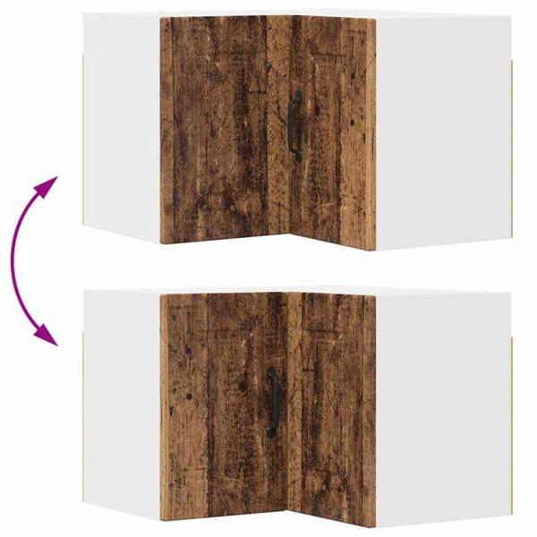 Küchenwandschrank mit Tür Altholz 57 x 57 x 40 cm Holzwerkstoff