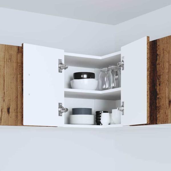 Küchenwandschrank mit Tür Altholz 57 x 57 x 40 cm Holzwerkstoff