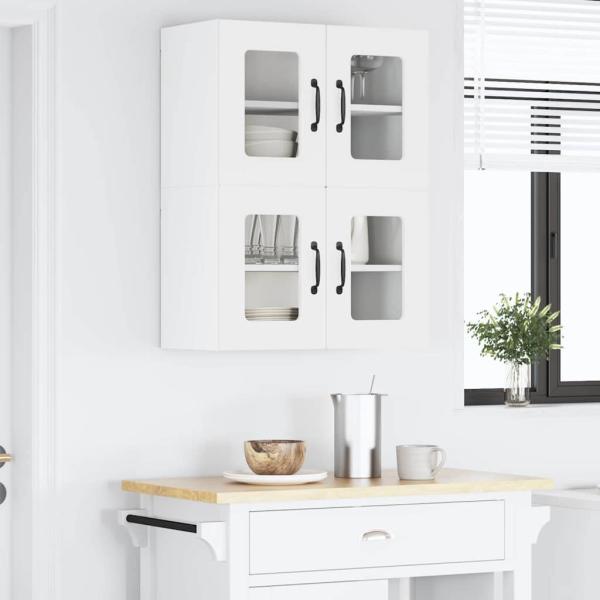Küchenwandschrank 2 pcs Weiß 60 x 31 x 40 cm Holzwerkstoff