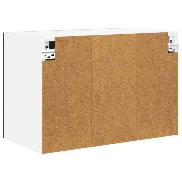 Küchenwandschrank mit Tür Schwarz 60 x 31 x 40 cm Holzwerkstoff
