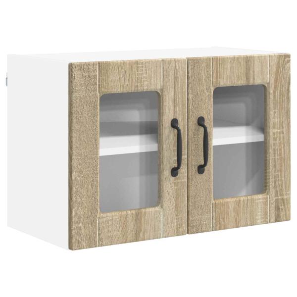 Küchenwandschrank mit Regal 2 pcs Sonoma-Eiche 60 x 31 x 40 cm