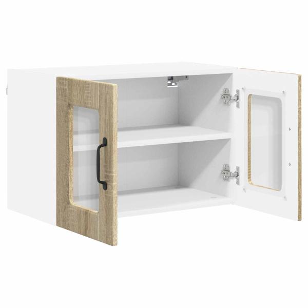 Küchenwandschrank mit Regal 2 pcs Sonoma-Eiche 60 x 31 x 40 cm