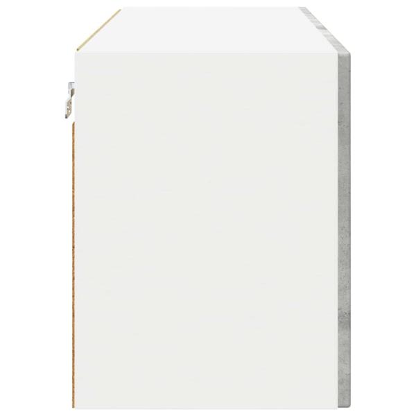 ARDEBO.de - Küchenwandschrank mit Regal 2 pcs Beton Grau 60 x 31 x 40 cm