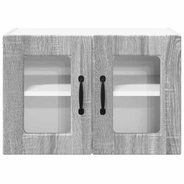 Küchenwandschrank mit Regal 2 pcs Graues Sonoma 60 x 31 x 40 cm