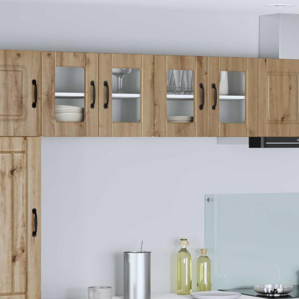 ARDEBO.de - Küchenwandschrank mit Regal 2 pcs Artisan-Eiche 60 x 31 x 40 cm