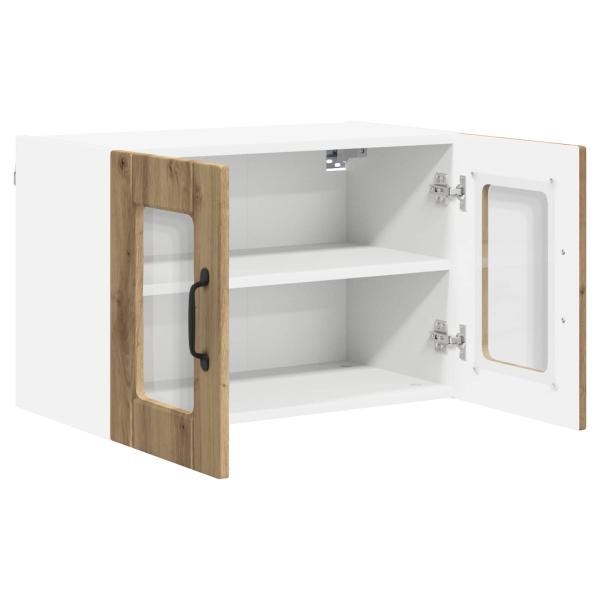 Küchenwandschrank mit Regal 2 pcs Artisan-Eiche 60 x 31 x 40 cm