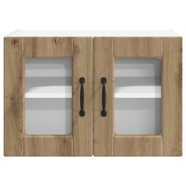 Küchenwandschrank mit Regal 2 pcs Artisan-Eiche 60 x 31 x 40 cm