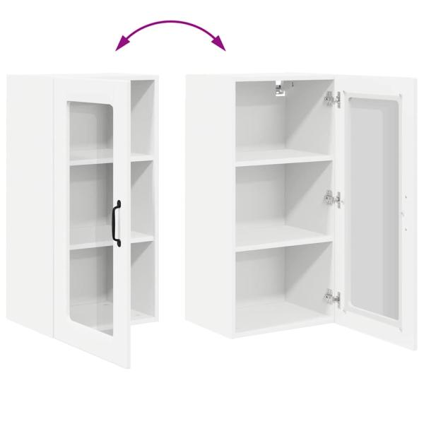 Küchenwandschrank mit Regal Weiß 40 x 31 x 80 cm Holzwerkstoff