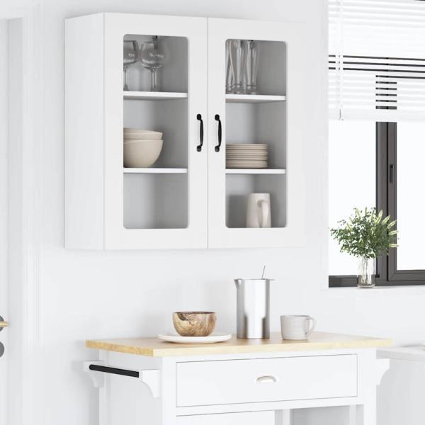 ARDEBO.de - Küchenwandschrank 2 pcs Weiß 40 x 31 x 80 cm Holzwerkstoff