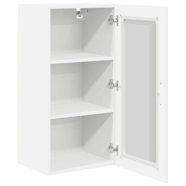 Wandglas-Schrank PORTO 2 stk. Weiß Holzwerkstoff
