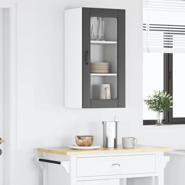 Küchenwandschrank mit Tür Schwarz 40 x 31 x 80 cm Holzwerkstoff